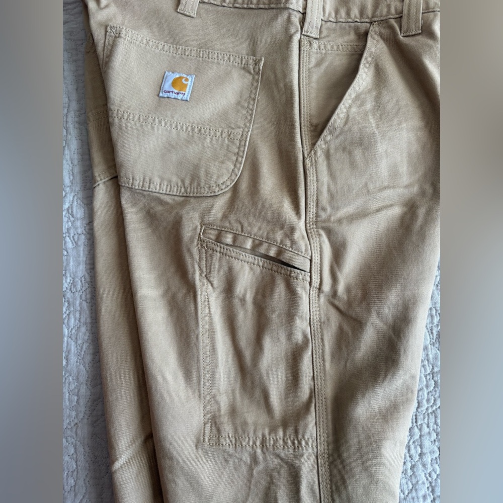 Carhartt men's pants 34x32 Relaxed Fit Khaki